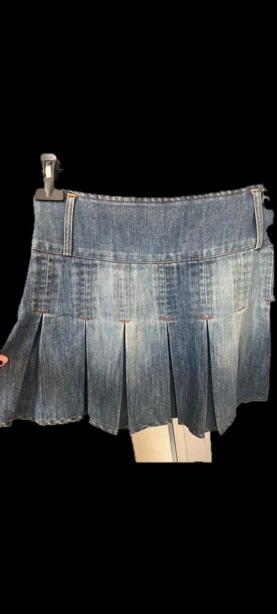 Vintage jean etek - Görsel 2