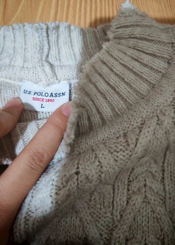 US Polo örgü kazak - Görsel 3