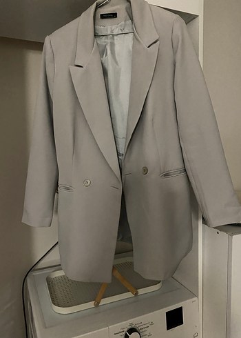 Siyah Düğmeli Kadın Blazer Ceket - Görsel 2