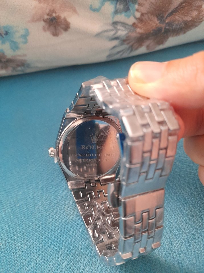 Turkuaz Kadranlı Erkek Rolex Saat - Görsel 3