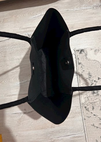 Siyah Deri Kadın Çanta - Görsel 3