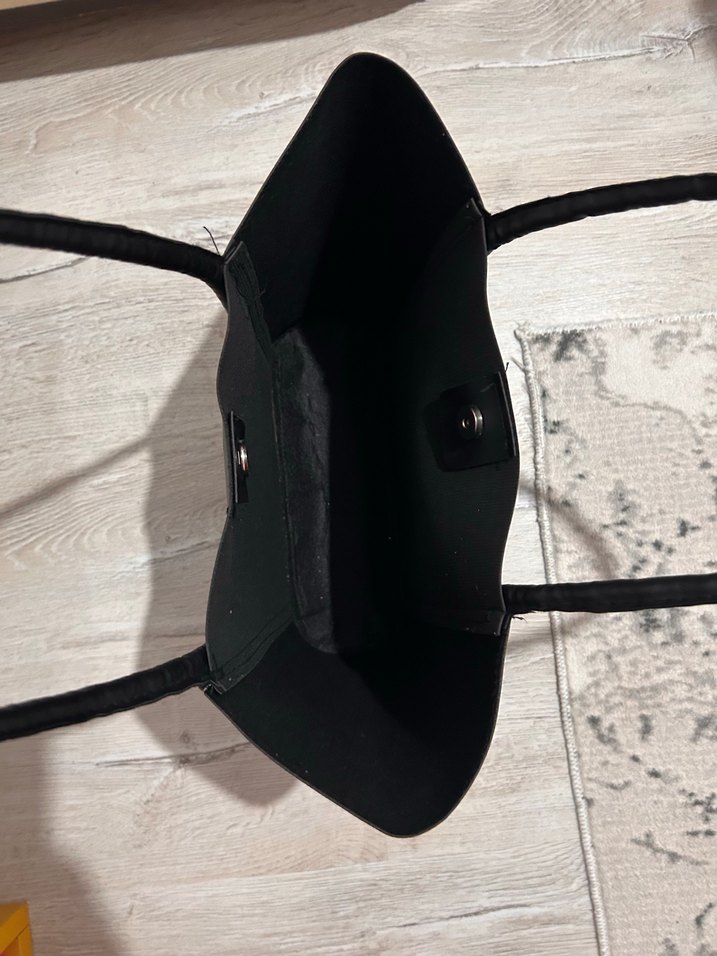 Siyah Deri Kadın Çanta - Görsel 3