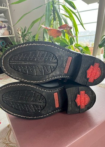 Harley Davidson Siyah Deri Kadın Botu 39 Numara ÇokAz Kullanıldı - Görsel 10