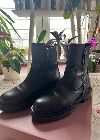 Greyder Siyah Kadın Deri Fermuarlı Bot 40 Numara - Görsel 6