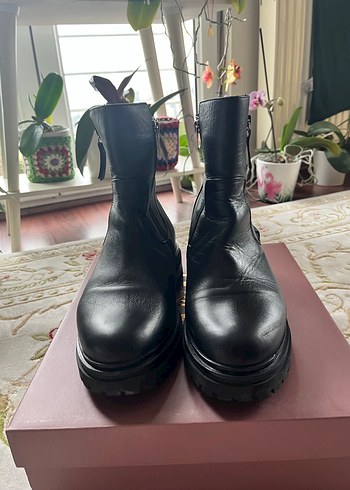 Greyder Siyah Kadın Deri Fermuarlı Bot 40 Numara - Görsel 8