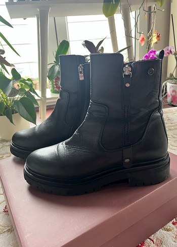 Greyder Siyah Kadın Deri Fermuarlı Bot 40 Numara - Görsel 5