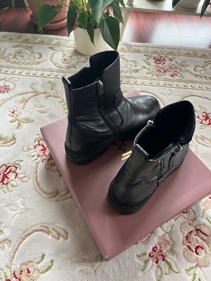 Greyder Siyah Kadın Deri Fermuarlı Bot 40 Numara - Görsel 2