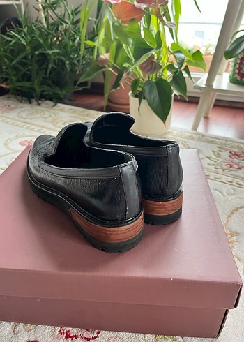 ADL| Kadın Yılan Derisi Desenli Platform Topuklu Günlük Ayakkabı - Görsel 5