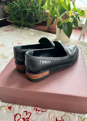 ADL| Kadın Yılan Derisi Desenli Platform Topuklu Günlük Ayakkabı - Görsel 4