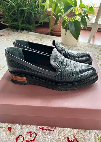 ADL| Kadın Yılan Derisi Desenli Platform Topuklu Günlük Ayakkabı - Görsel 3