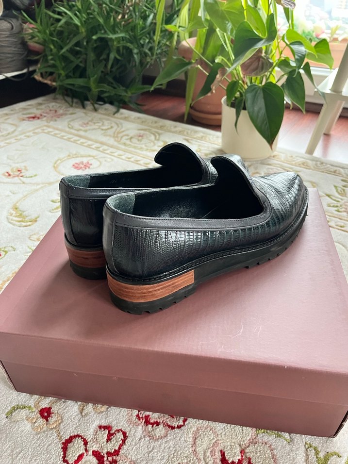 ADL| Kadın Yılan Derisi Desenli Platform Topuklu Günlük Ayakkabı - Görsel 4