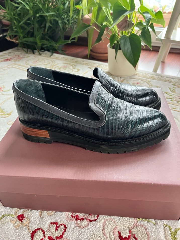 ADL| Kadın Yılan Derisi Desenli Platform Topuklu Günlük Ayakkabı - Görsel 3