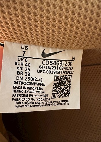 Nike Court Vision Lo  Orj kahverengi ayakkabı - Görsel 4