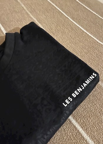 LES BENJAMINS Siyah Erkek Tişört - Görsel 3
