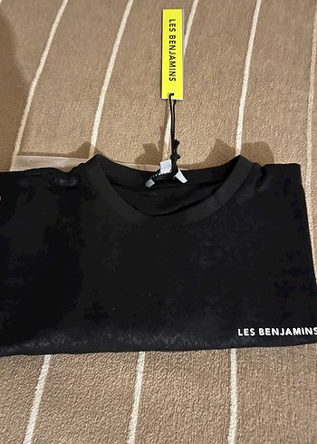 LES BENJAMINS Siyah Erkek Tişört - Görsel 2