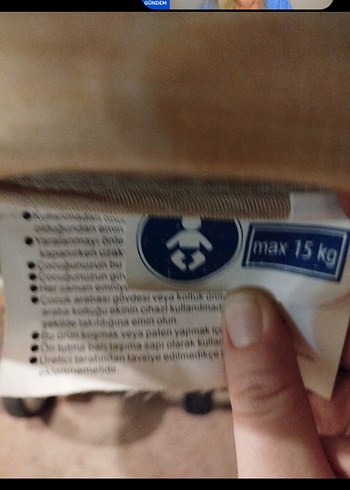 babyplus travel Bej Bebek Arabası 15 kg kapasiteli - Görsel 6