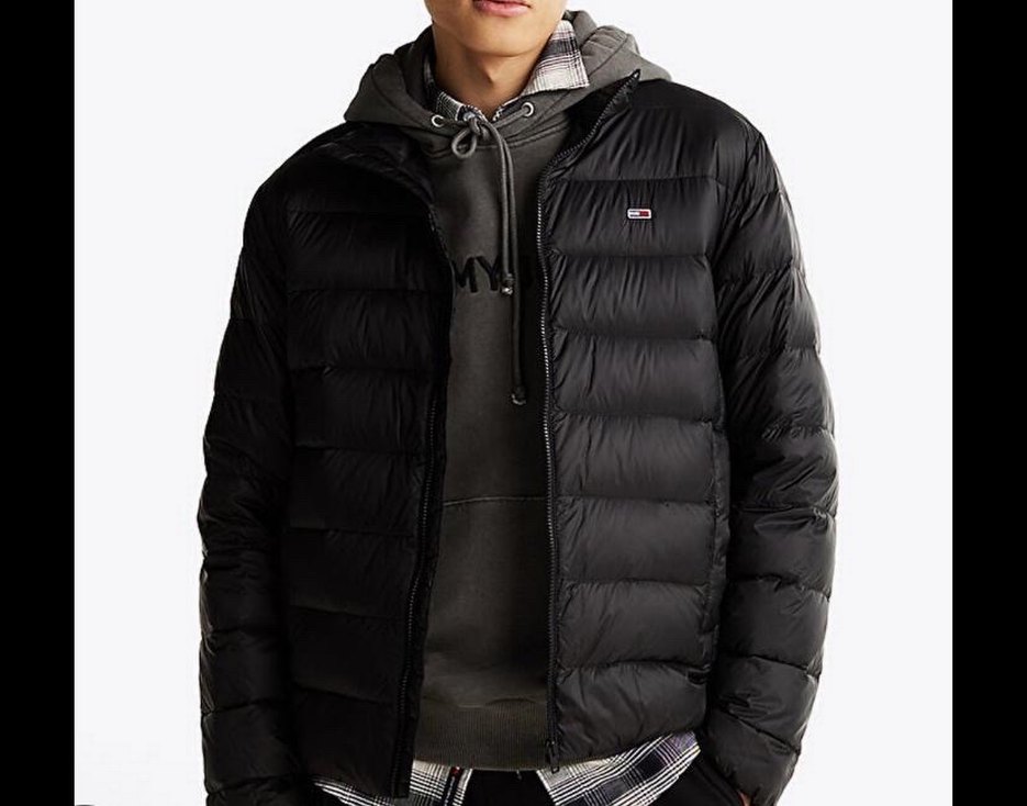 Siyah Fermuarlı Erkek Yüksek Yakalı Mont - Görsel 2