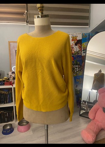 Sırt Dekolteli Manga Kazak - Görsel 2