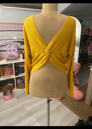 Sırt Dekolteli Manga Kazak - Görsel 4