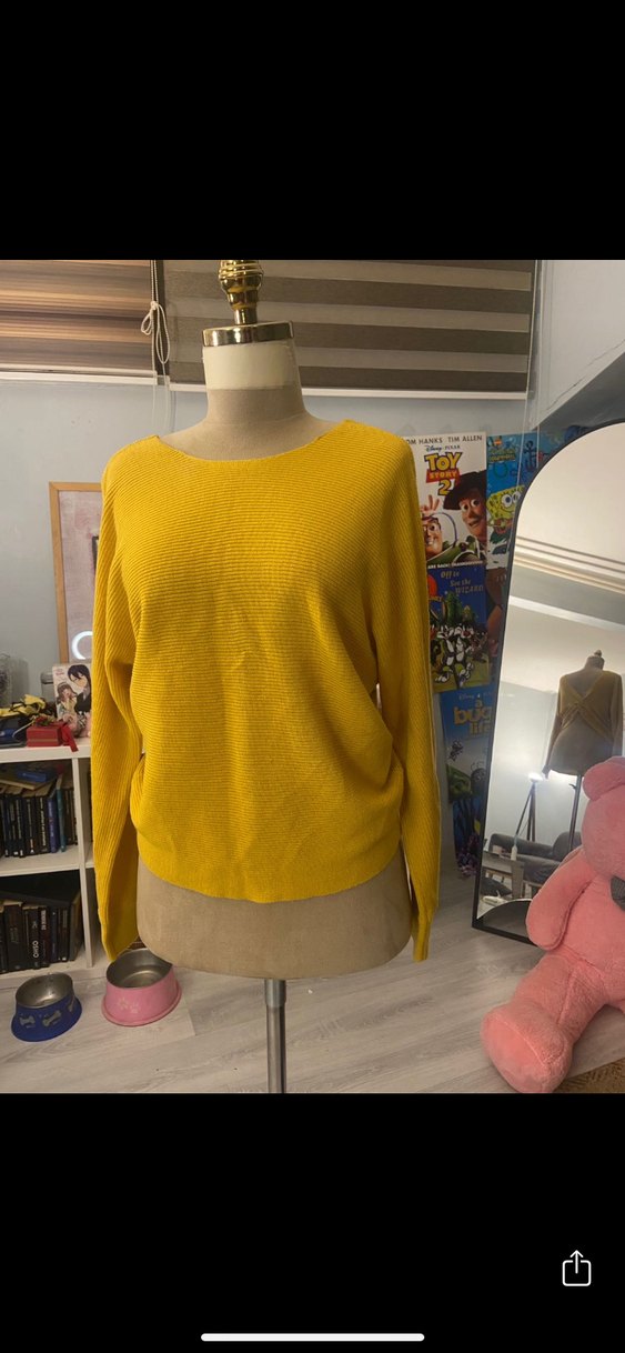 Sırt Dekolteli Manga Kazak - Görsel 2