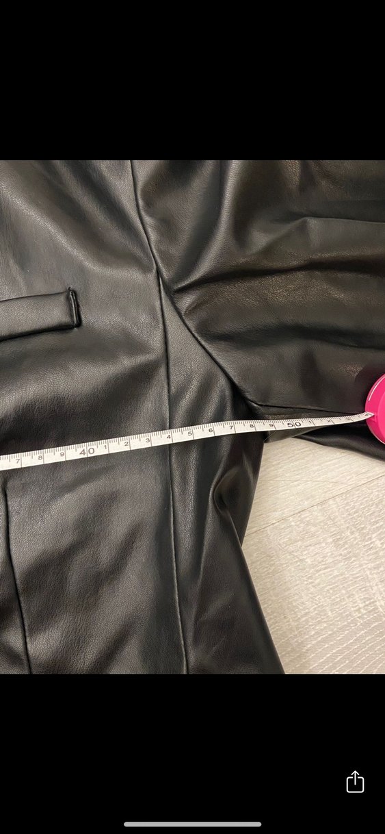 Zara Deri Kadın Ceket - Görsel 4