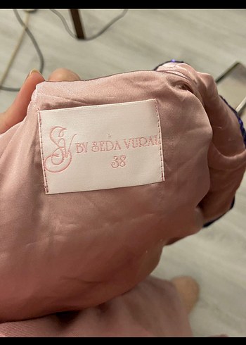 Parlak Mor Payetli Midi Kadın Ceket - Görsel 5