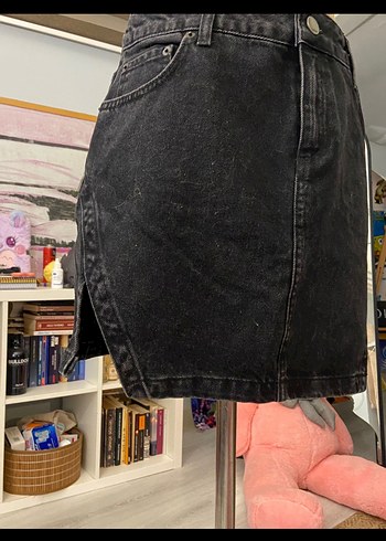 Siyah Kot Mini Etek - Görsel 2