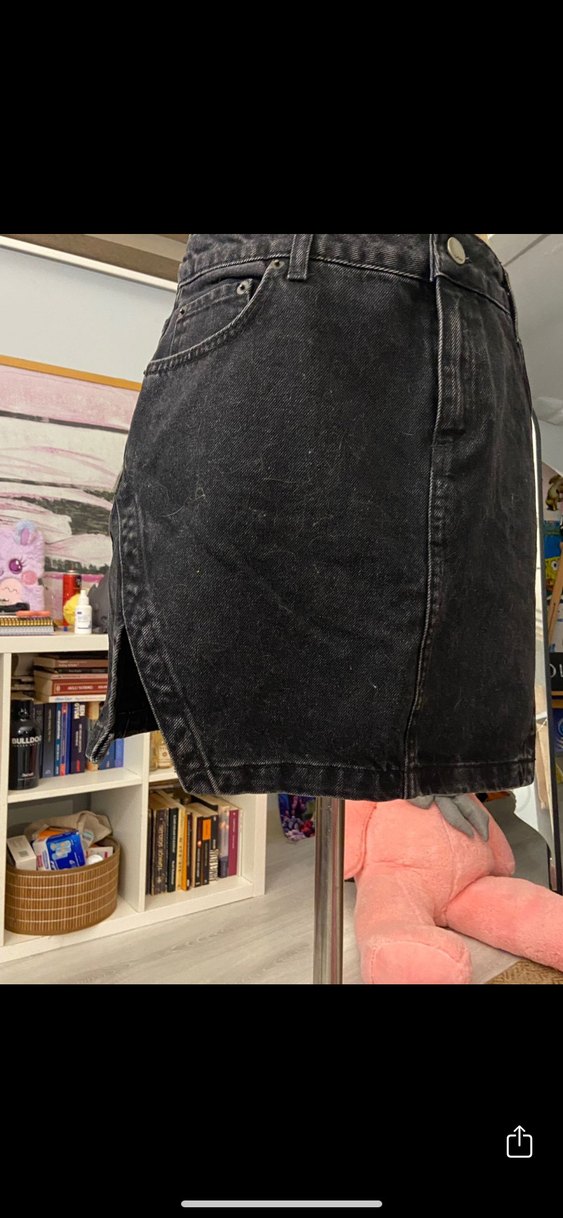 Siyah Kot Mini Etek - Görsel 2