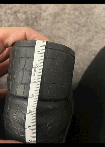 Deri Fermuarlı Topuklu Bot/Bottie - Görsel 6