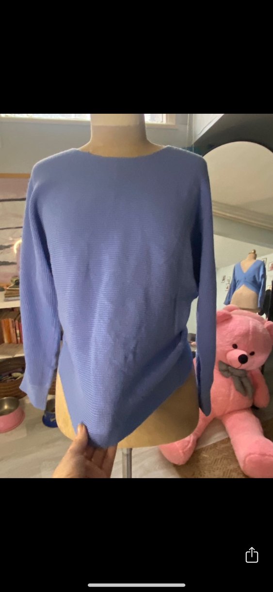 Sırt Dekolteli Mango Kazak - Görsel 3