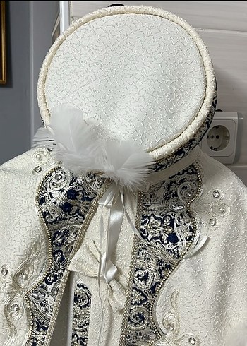 Beyaz Kürklü Etnik Desenli Çocuk Takımı - Görsel 8