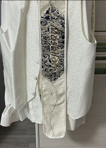 Beyaz Kürklü Etnik Desenli Çocuk Takımı - Görsel 4