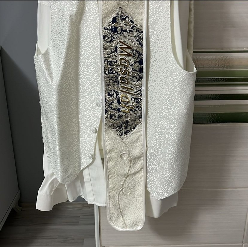 Beyaz Kürklü Etnik Desenli Çocuk Takımı - Görsel 4