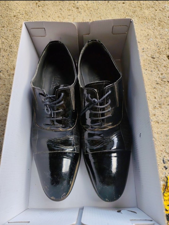 Siyah Parlak Erkek Klasik Ayakkabı - Görsel 2