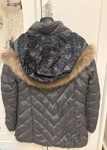 Phılıpp pleın kaz tüylü orijinal gri mont - Görsel 2