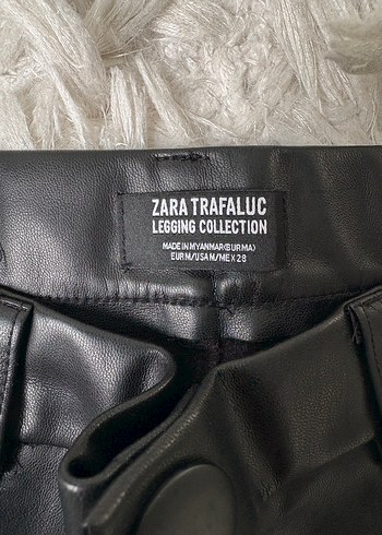 Siyah Deri Kadın Pantolon, - Görsel 2