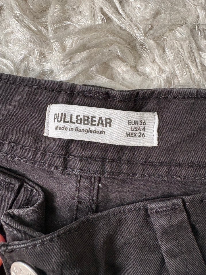 Siyah Rahat Kesim Midi Kadın Kot Pantolon - Görsel 2