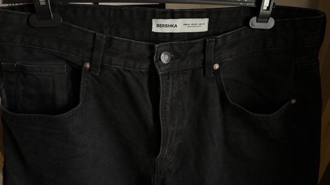 Erkek Bershka Siyah Jean - Görsel 2