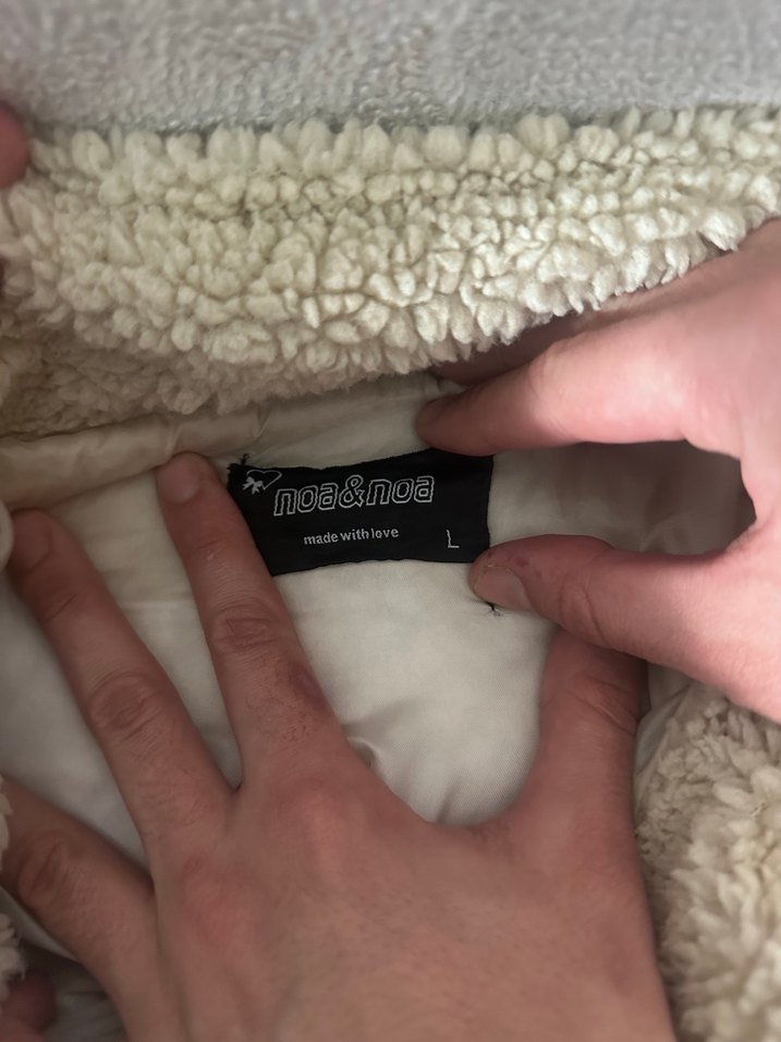 Bayan için Bej Yumuşak Kışlık Mont - Görsel 5