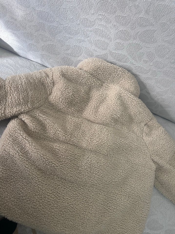 Bayan için Bej Yumuşak Kışlık Mont - Görsel 3