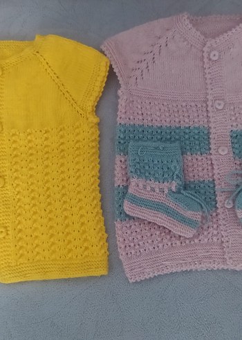 Nakışlı Çok Renkli Kız Çocuk Triko Süveter - Görsel 6