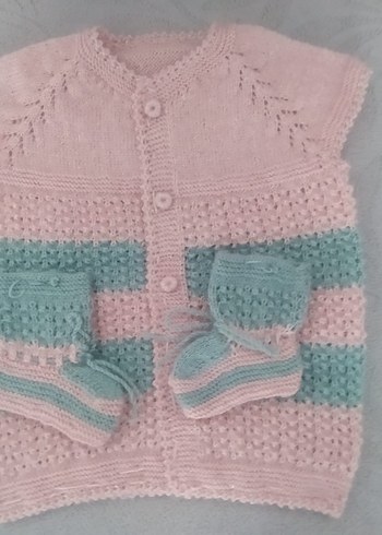 Nakışlı Çok Renkli Kız Çocuk Triko Süveter - Görsel 8