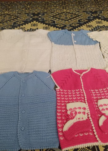 Nakışlı Çok Renkli Kız Çocuk Triko Süveter - Görsel 4