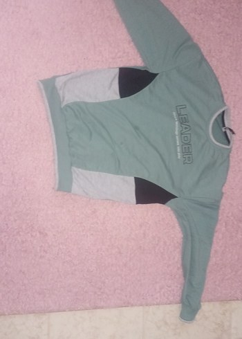 yeşil Erkek Çocuk Triko Sweatshirt - Görsel 2