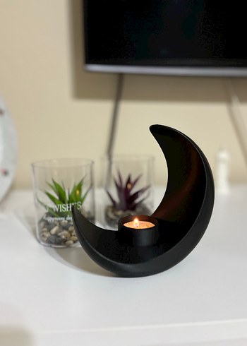 Ay Şeklinde Dekoratif Vazo - Görsel 3