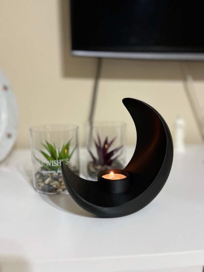 Ay Şeklinde Dekoratif Vazo - Görsel 3