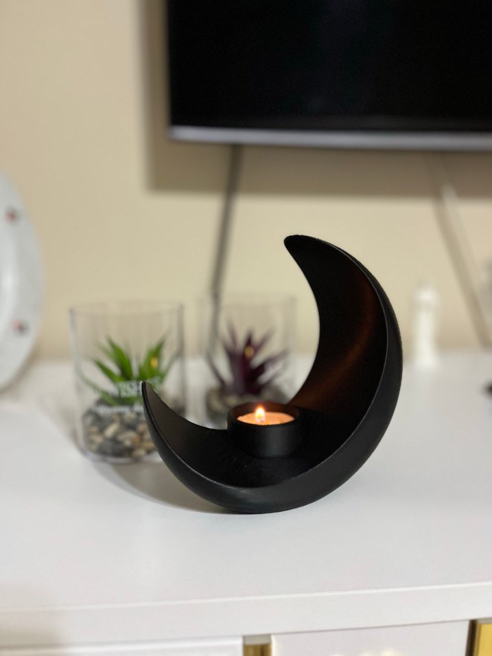 Ay Şeklinde Dekoratif Vazo - Görsel 2