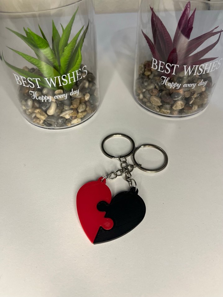 Renkli kalp Anahtarlık - Görsel 2