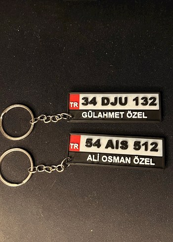 Kişiye Özel Plaka Anahtarlık - Görsel 2