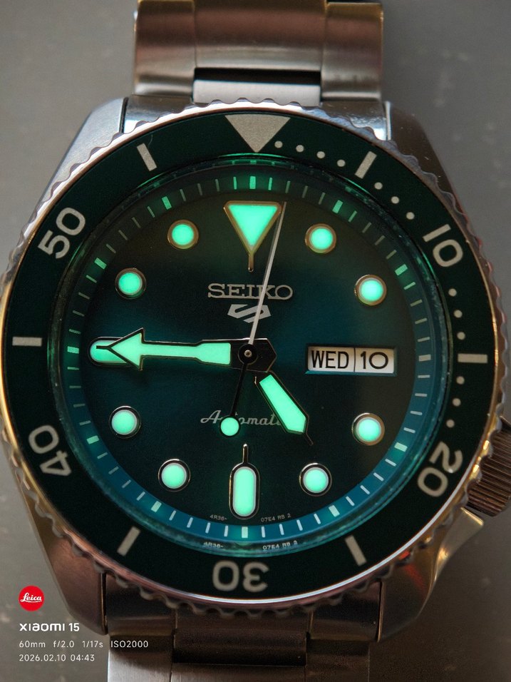 Seiko 5 Sports Automatic-Yeşil Kadran-4R36 Mekanizma (42.5mm) - Görsel 2